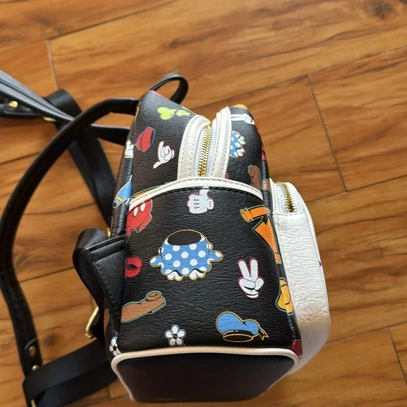DISNEY Loungefly Faux Leather Mini Backpack - Picture 5 of 7